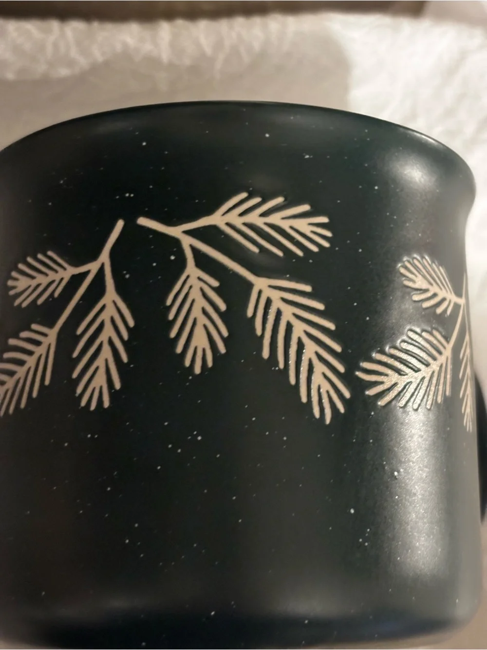 Peppermint and Pines dark green Joy to the World Mug